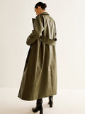 R&B | Kunstleder Lange Jacke