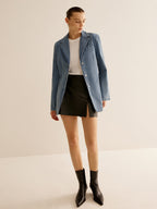 R&B | Denimjacke mit Knopfverschluss Klassischer Schnitt Lässig und Vielseitig