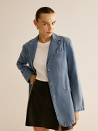 R&B | Denimjacke mit Knopfverschluss Klassischer Schnitt Lässig und Vielseitig