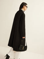 R&B | Schwarzer Klassischer Trenchcoat