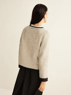 R&B | Trim Tweed Kurze Jacke