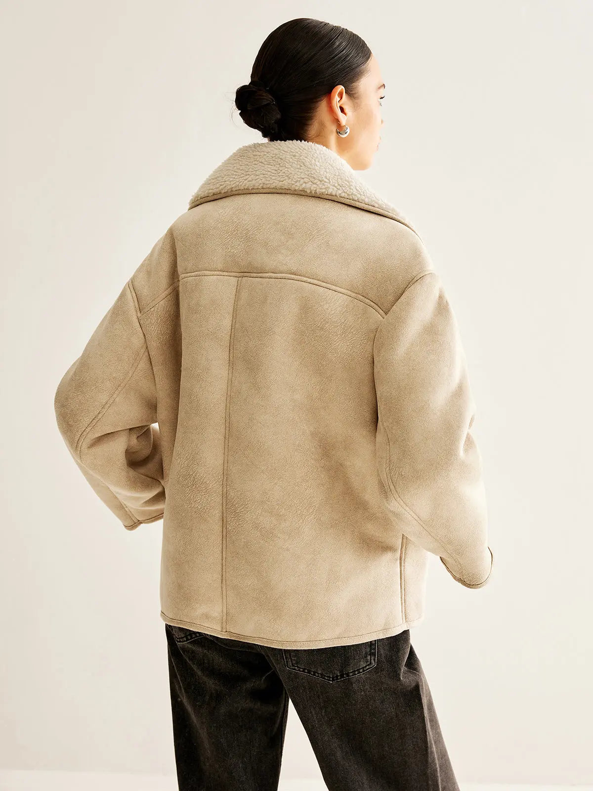 R&B | Fleecejacke mit Knopfleiste