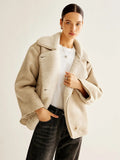 R&B | Fleecejacke mit Knopfleiste