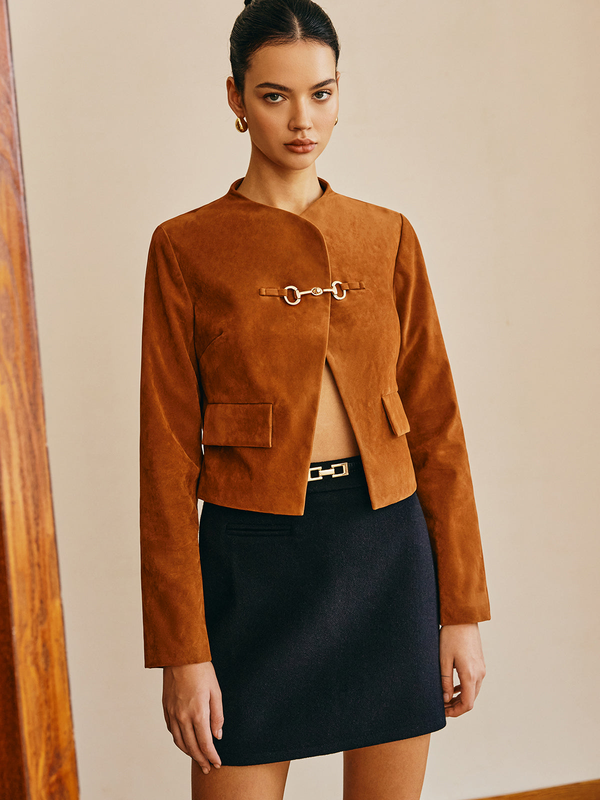 R&B | Detail Suede Jacke