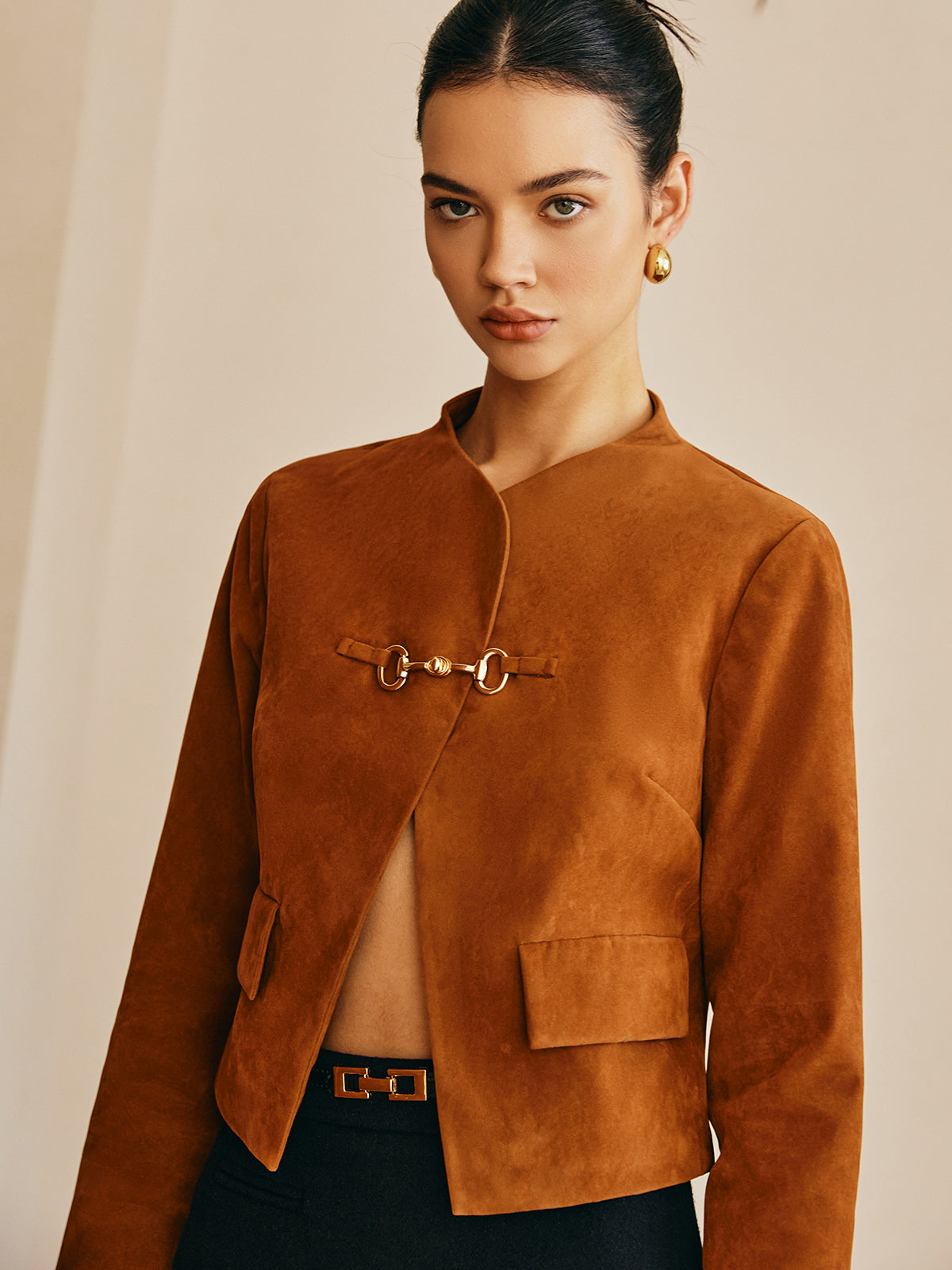 R&B | Detail Suede Jacke