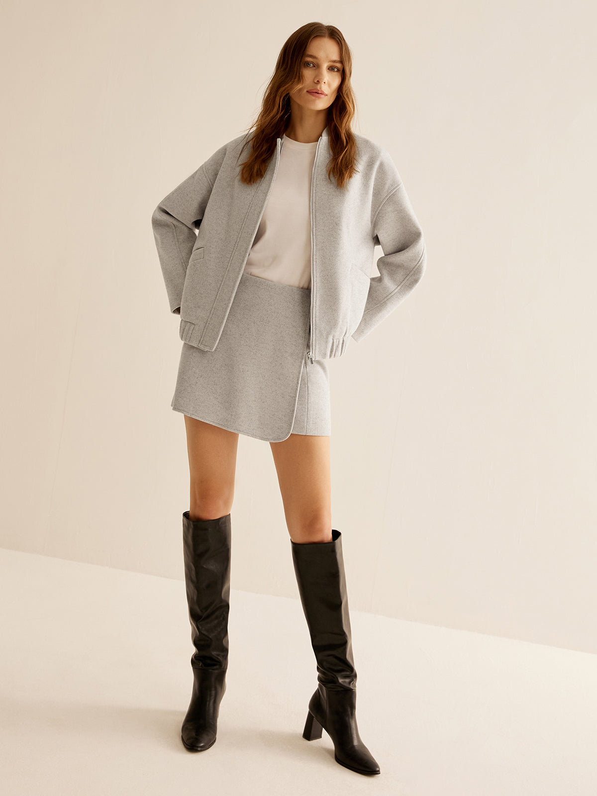 R&B | Taschen Reißverschluss Warme Jacke