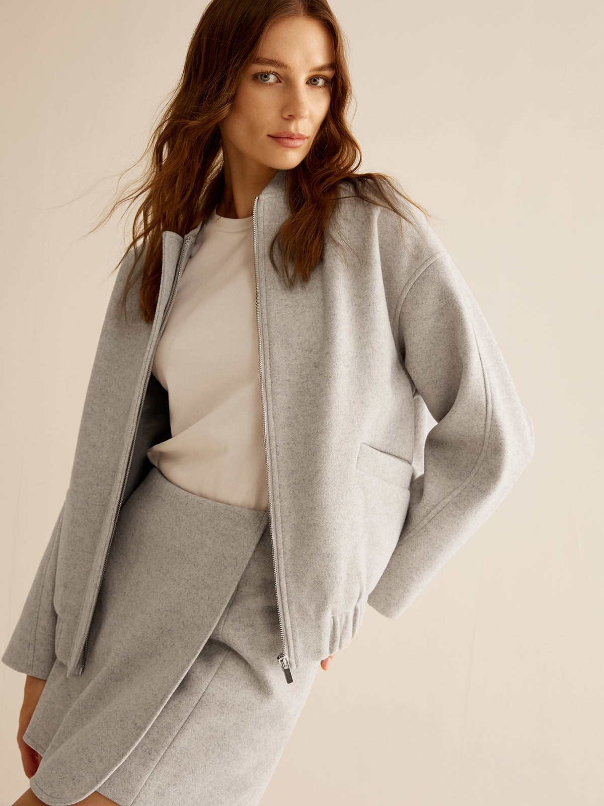 R&B | Taschen Reißverschluss Warme Jacke