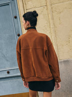 R&B | Taschen Reißverschluss Wildlederjacke