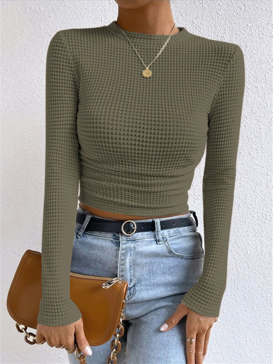 R&B | Slim-Pullover im Waffelmuster