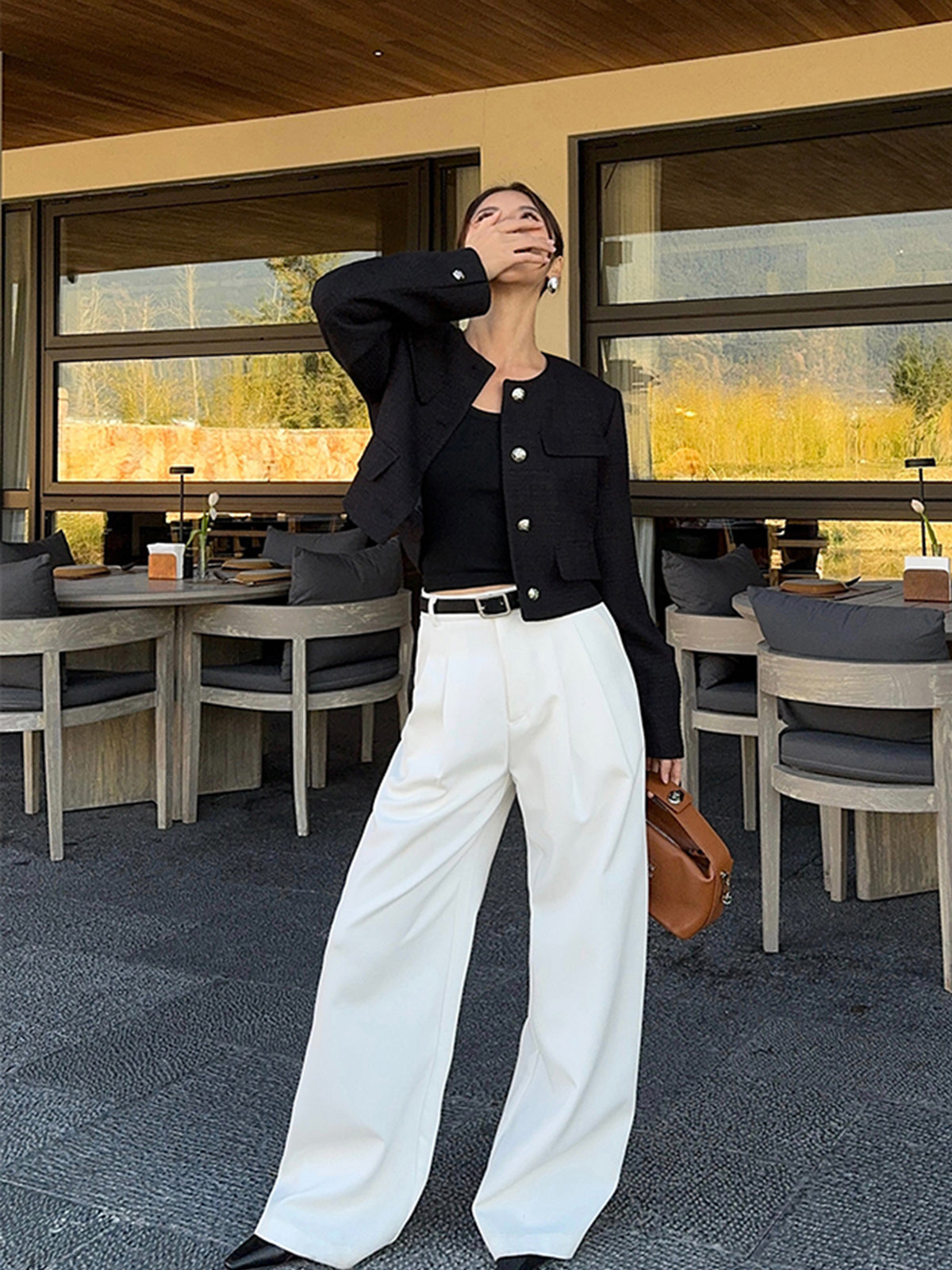 R&B | Daunen-Tweed-Jacke