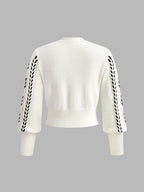 R&B | Strickpullover mit Lochmuster Acrylmischung Elegant und Modern