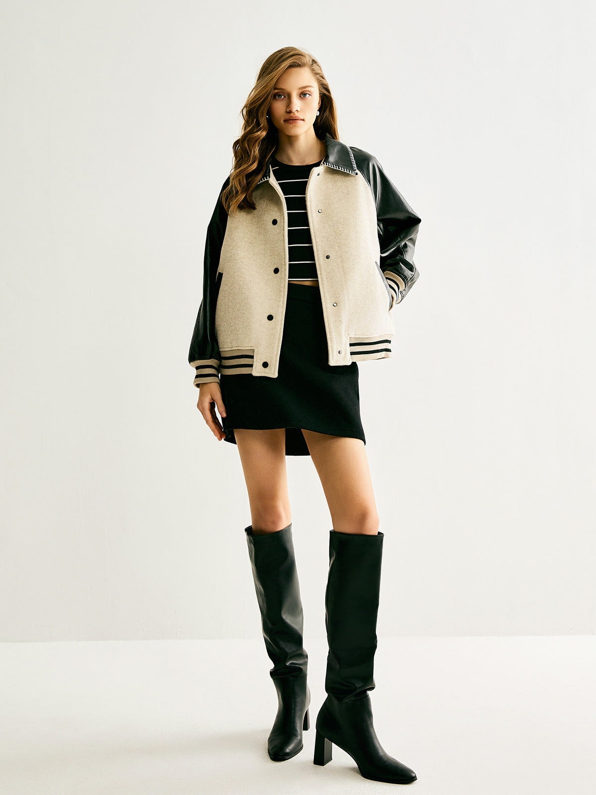R&B | Wollmischung Paneeljacke