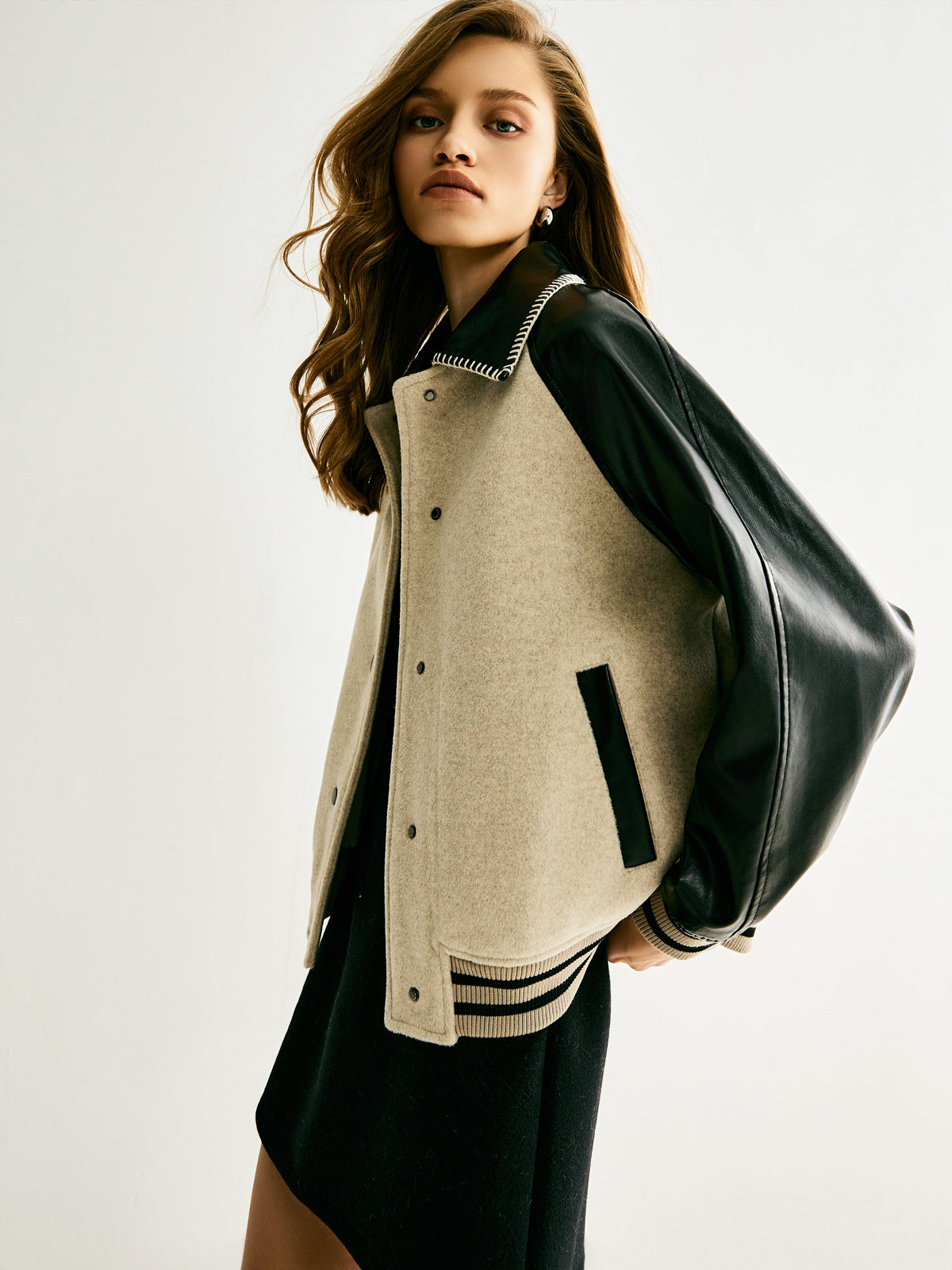 R&B | Wollmischung Paneeljacke