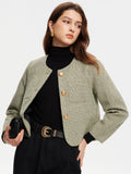 R&B | Hals Taschen Tweedjacke