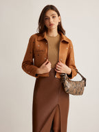 R&B | Reißverschluss Crop-Jacke