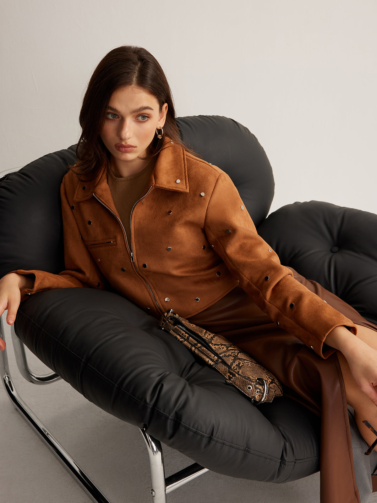 R&B | Reißverschluss Crop-Jacke