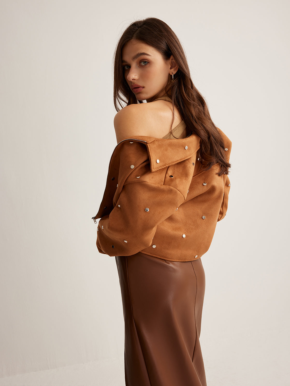 R&B | Reißverschluss Crop-Jacke