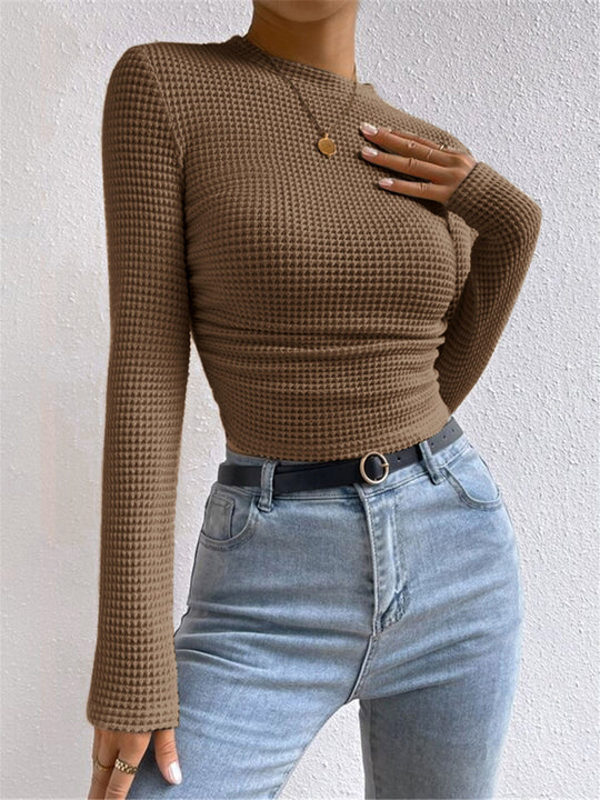 R&B | Slim-Pullover im Waffelmuster