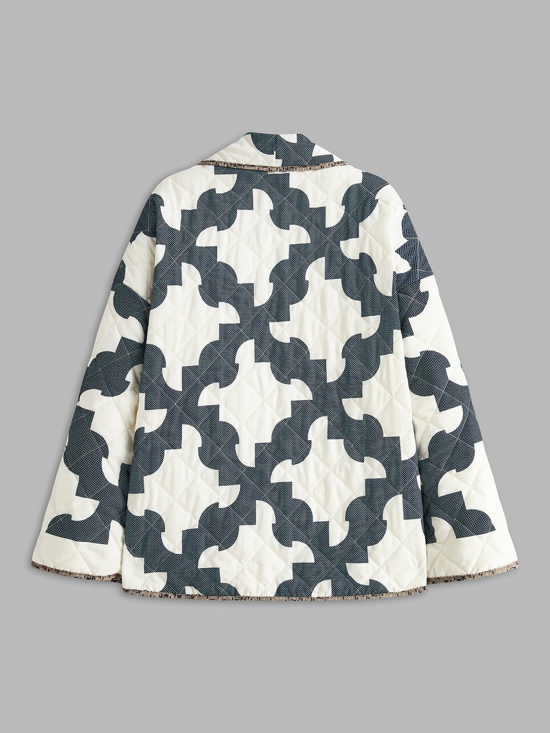 R&B | Blockbedruckte Warme Jacke