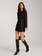 R&B | Daunen Tweed Kurzjacke