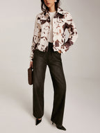 R&B | Gedruckte Tweed Kurzjacke