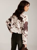 R&B | Gedruckte Tweed Kurzjacke