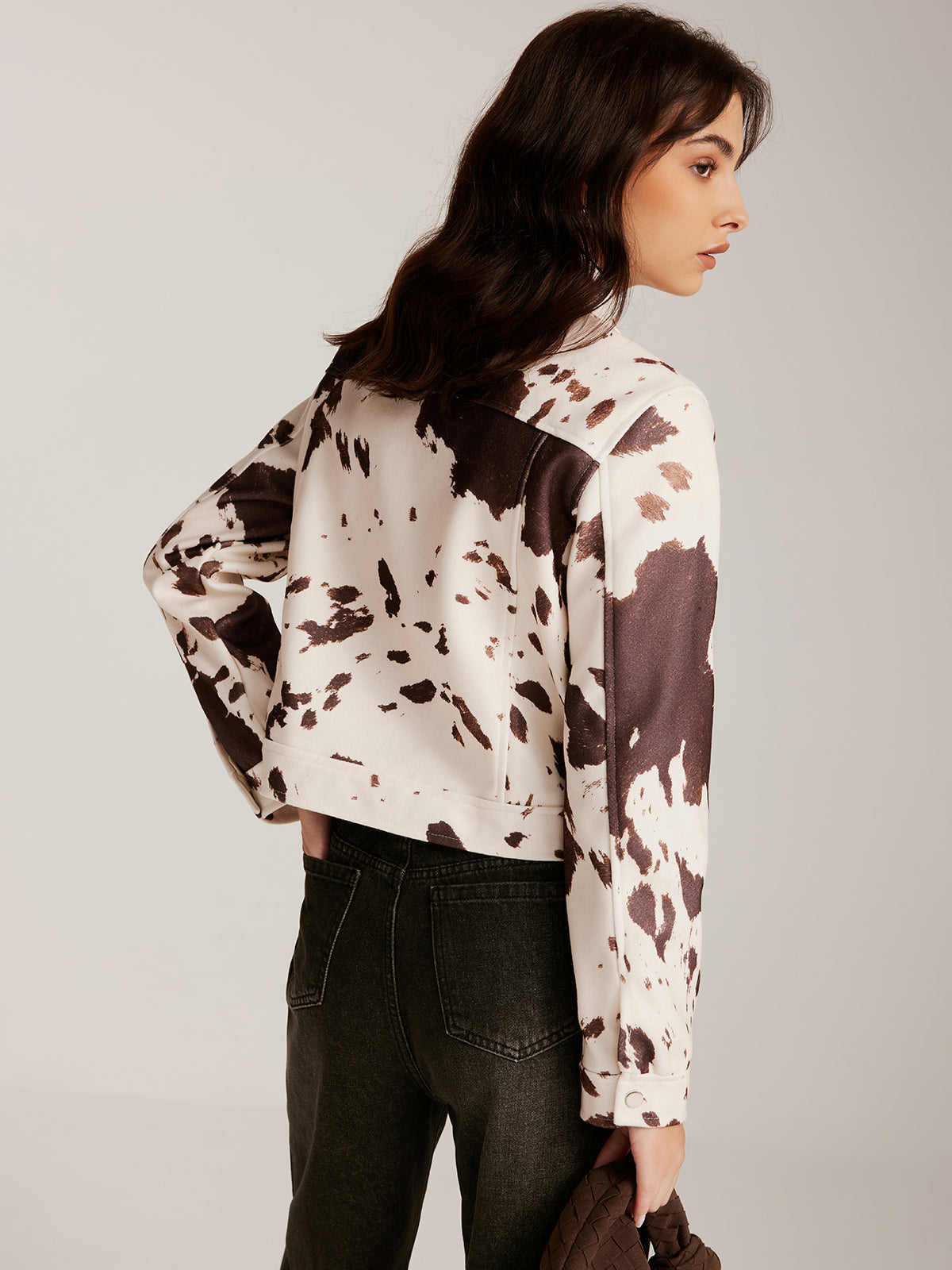 R&B | Gedruckte Tweed Kurzjacke