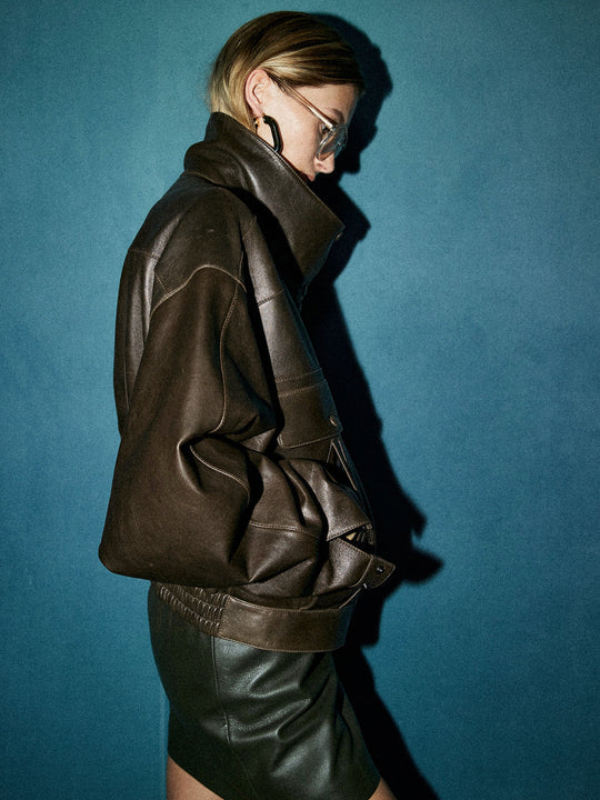 R&B | Shift PU-Lederjacke