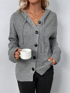 R&B | Lässige Strickjacke mit Knopfverschluss Weich und Warm Perfekt Zum Layering