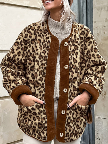 R&B | Trim Minky Leopard Jacke