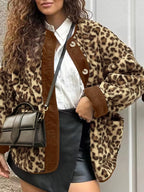 R&B | Trim Minky Leopard Jacke