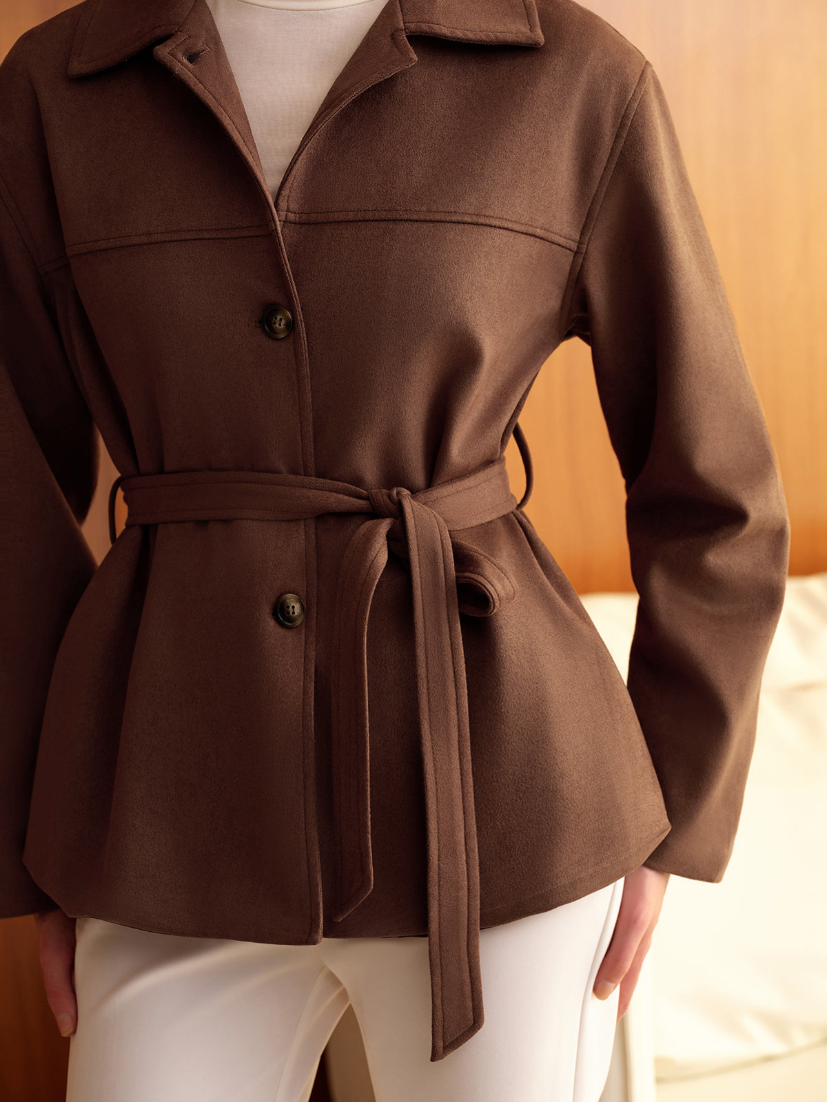 R&B | Gürteltaschen Wildleder Polo Jacke