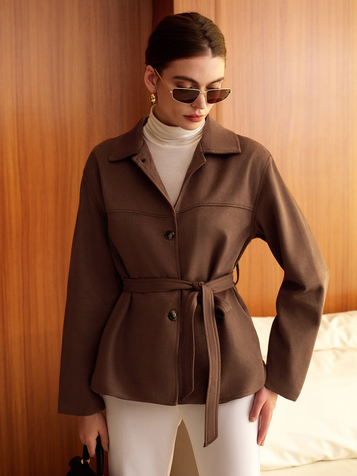 R&B | Gürteltaschen Wildleder Polo Jacke