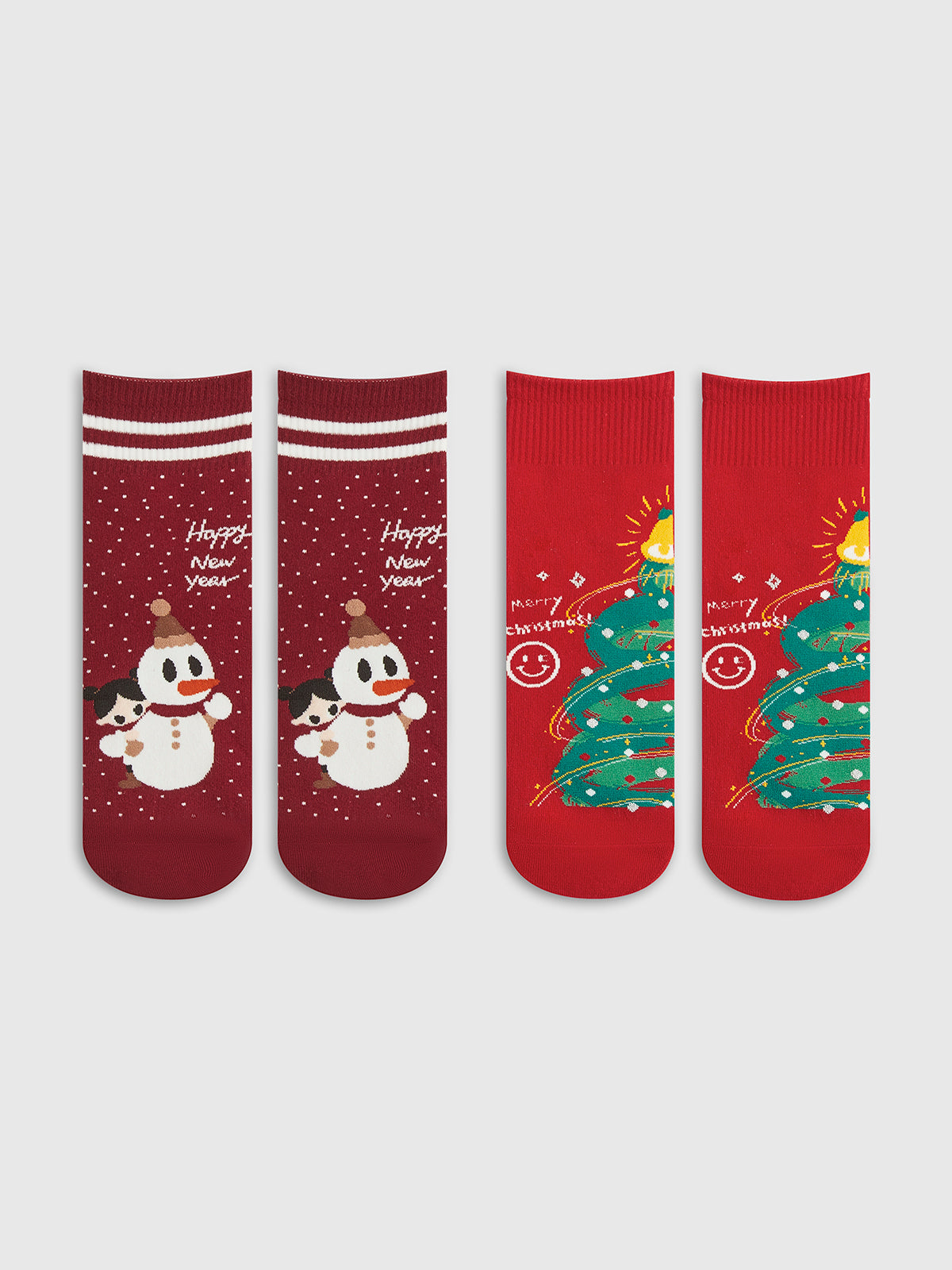 R&B | Cartoon Weihnachtsgeschenkbox mit Socken