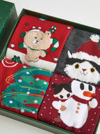 R&B | Cartoon Weihnachtsgeschenkbox mit Socken