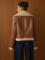 R&B | Kunstleder Reißverschlussjacke