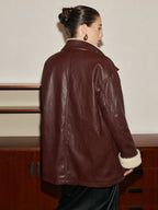 R&B | PU-Leder Gurtjacke