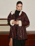 R&B | PU-Leder Gurtjacke
