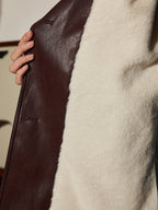 R&B | PU-Leder Gurtjacke