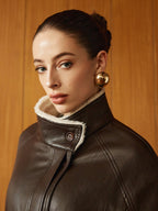 R&B | PU-Leder Gurtjacke