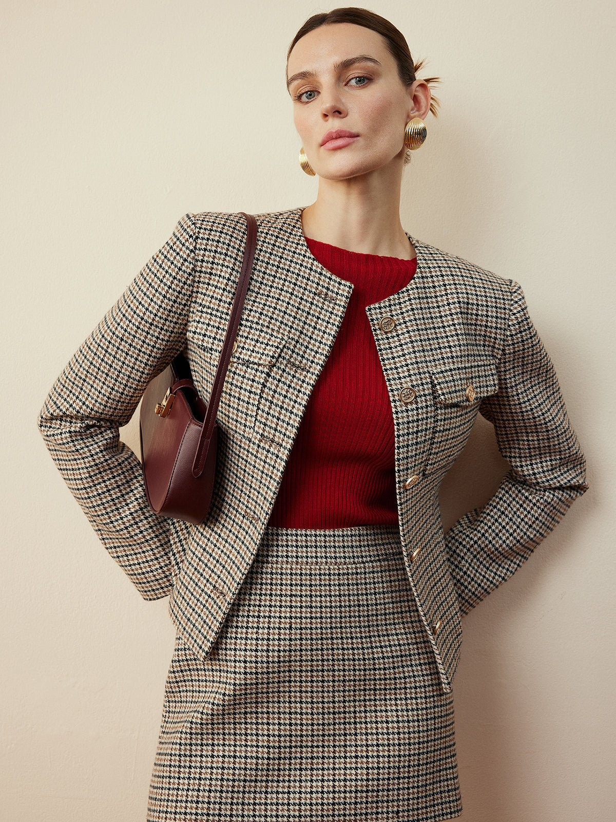 R&B | Knopf Kurze Jacke