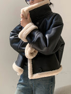 R&B | Gefütterte Kunstlederjacke