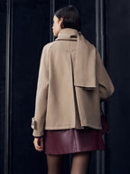 R&B | Jacke mit passendem Knopf-Schal