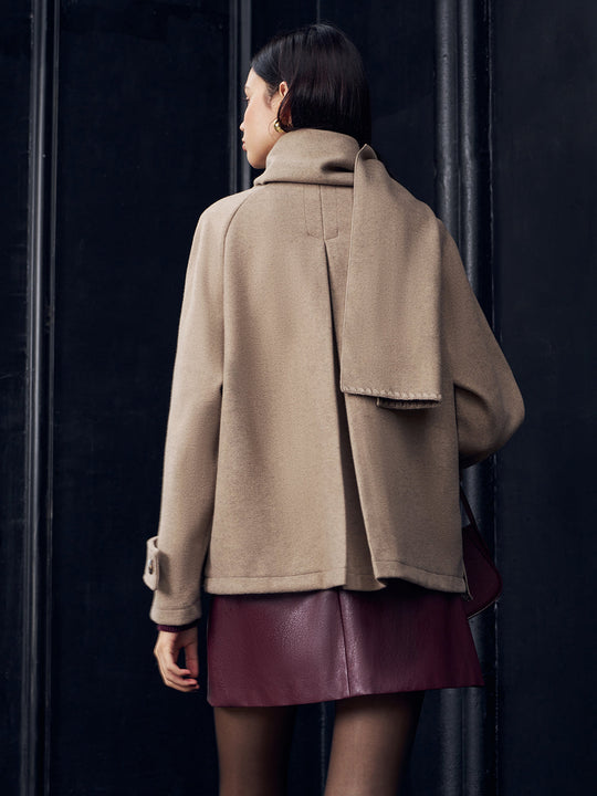R&B | Jacke mit passendem Knopf-Schal
