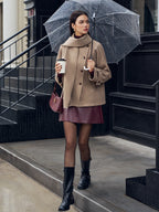 R&B | Jacke mit passendem Knopf-Schal