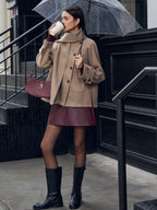 R&B | Jacke mit passendem Knopf-Schal