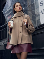 R&B | Jacke mit passendem Knopf-Schal