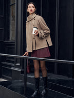 R&B | Jacke mit passendem Knopf-Schal