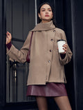 R&B | Jacke mit passendem Knopf-Schal