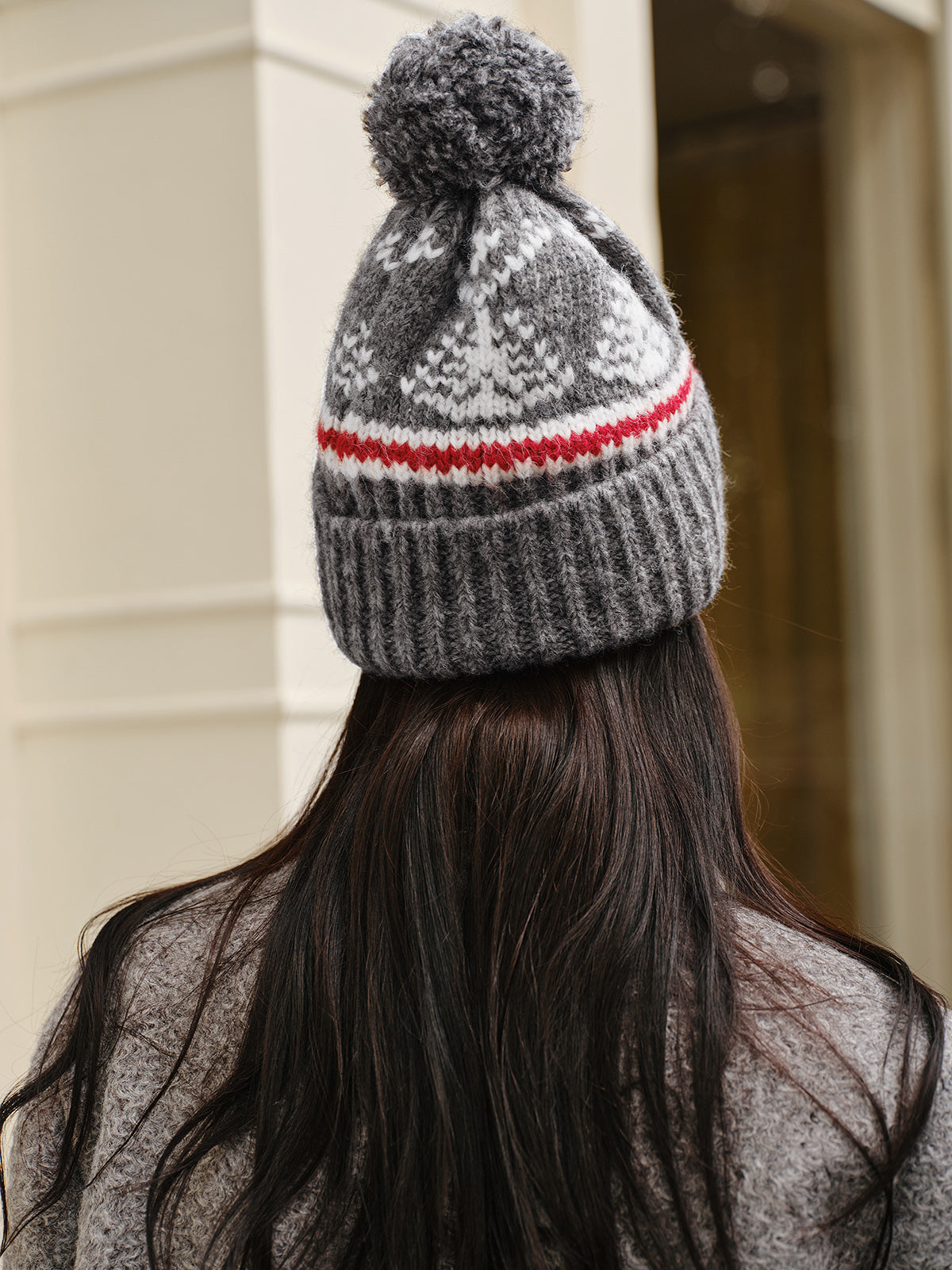 R&B | Weihnachtsstrickwarme Mütze